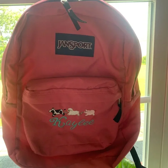 bright coral jansport backpack Jansport “KAYLEE” Backpack